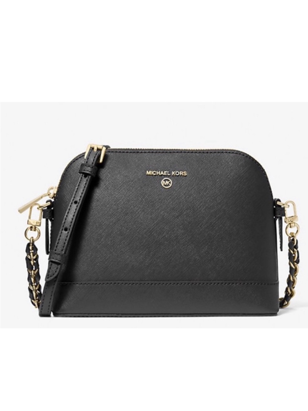 Michael Kors Black genuine Leather Crossbody Bag